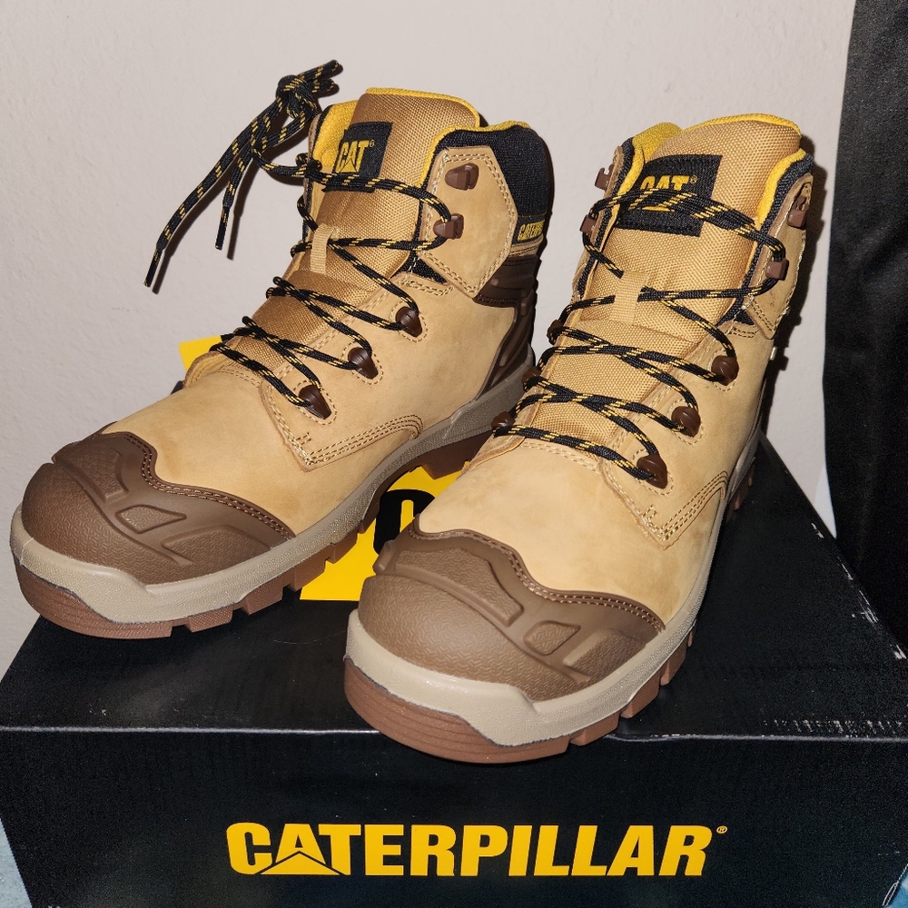 Caterpillar Mens Honey Steel Toe Boots | Sz 10M - Picture 1 of 6